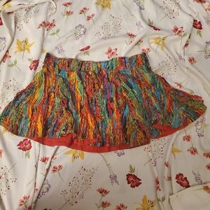 Forever 21 Colorful Artsy Mini-skirt